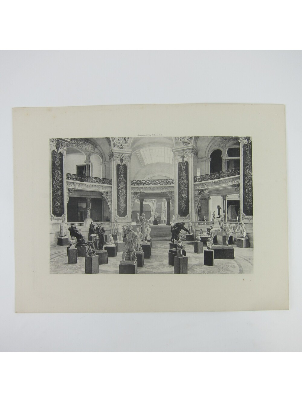 1900 Paris Exposition Universelle Sculptures Entrance Hall Grand-Palais Print